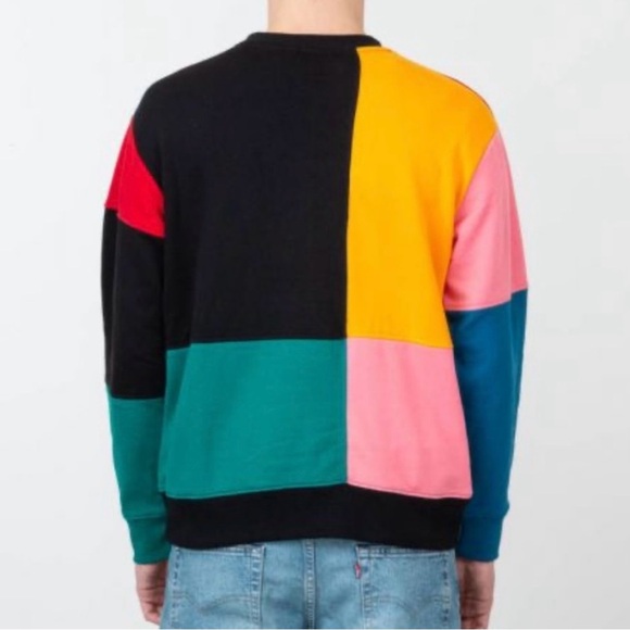 Vans - Patchwork Colorblock Crew Sweatshirt - Size L - Picture 4 of 8